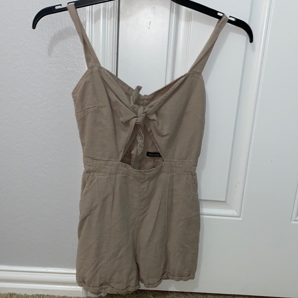 A&F tan romper